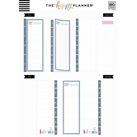 The Happy Planner BIG Folded Note Paper Goals - Picture 2 of 3